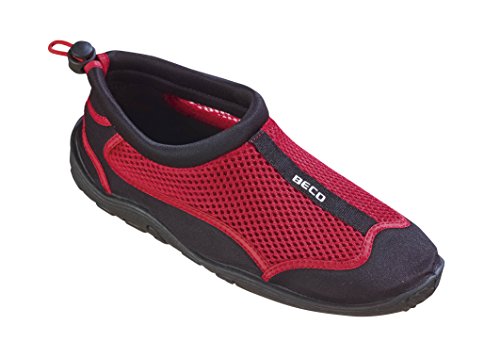 Beco Aquaschuhe Surfschuhe Stand Up Paddling Wattschuhe Neue Kollektion Zapatos, Unisex, Multicolor (Rojo y Negro), 47