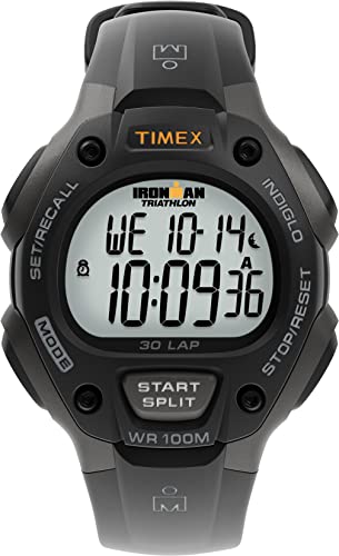 Timex T5E901 - Reloj multifunción unisex, color negro y gris