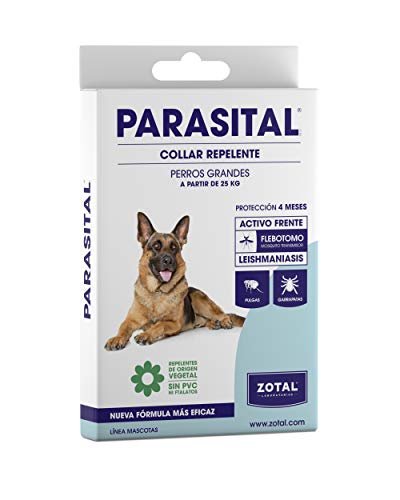 Zotal - Parasital Collar Antiparasitario de 75 cm para perros grandes