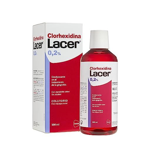 Lacer Clorhexidina, Colutorio 0,2%, Tratamiento Coadyuvante de la Gingivitis, 500 ml
