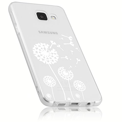 mumbi Funda Compatible con Samsung Galaxy A3 2017 Caja del teléfono móvil Avec Motif Pissenlit, Transparente