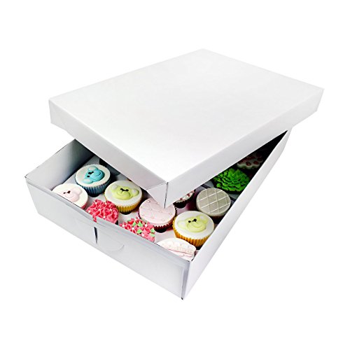 PME Caja para 24 Cupcakes, Blanco, 43 x 31 x 9 cm