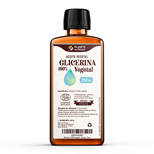 Glicerina 100% Vegetal - Certificado Cosmos Natural - 250 ml