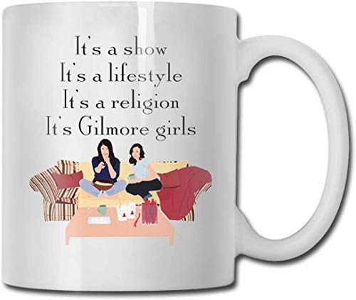 Es un espectáculo Es un estilo de vida Es una religión Es la taza de café divertida de las chicas Gilmore - 11 Taza de café de cerámica - La mejor idea de regalos para Navidad, San Valentín y cumpleañ