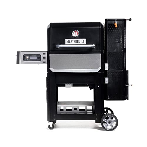 Masterbuilt® Gravedad Series™ 800 Barbacoa de carbón Digital + Plancha + Fumador en Negro