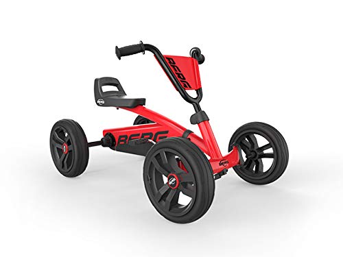 Beg Gokart Buzzy Red Vehículo Infantil, Coche a Pedales, Seguro y Estable, Juguete para niños Adecuado para niños de 2 a 5 años