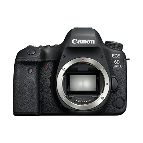 Canon EOS 6D MK II - Cámara Digital Réflex de 26.2 MP (Pantalla Táctil de 3.0'', WiFi, Bluetooth, Dual Pixel CMOS AF, 45 Puntos AF, Vídeos Time-Lapse en 4K), Negro