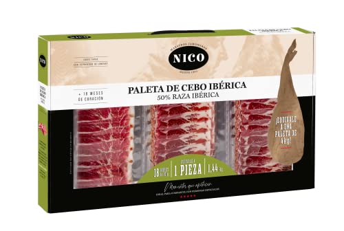 PACK LONCHEADO PALETA DE CEBO IBERICA 50% raza ibérica. 18 sobres de 80 gr. Jamón de sabor gourmet. Especialidad de nuestro Maestro Jamonero.