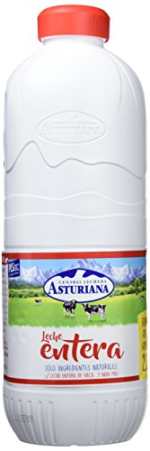 Central Lechera Asturiana Leche Entera - Paquete de 6 x 2200 ml - Total: 13200 ml