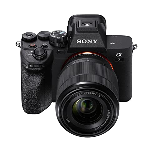 Sony Alpha 7 IV - Cámara sin espejo con objetivo Sony 28-70 mm F3.5-5.6 (33 MP, enfoque automático en tiempo real, 10 fps, 4K60p, pantalla táctil multiángulo, batería Z), Color Negro
