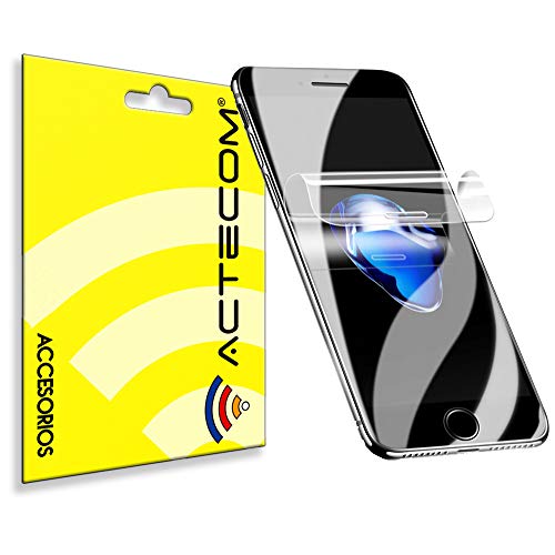 actecom® Protector de Pantalla TPU Hidrogel compatible con Iphone 7, 8, SE2 Flexible Membrana Lámina Protectora Cubierta Protectora