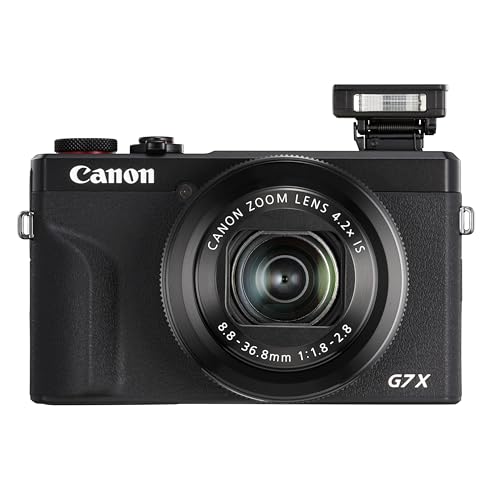 Canon PowerShot G7 X Mark III - Cámara Digital (20.1 MP, Pantalla táctil LCD Plegable de 7.5 cm, Pantalla abatible, WLAN, Zoom de 4.2X, 4K, CMOS) Negro