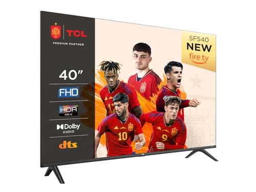 TCL 40SF540-40' FHD Smart TV - HDR & HLG-Dolby Audio-DTS Virtual X/DTS-HD-Metal Bezel-Less-Dual-Band WiFi 5-with Fire OS 7 System