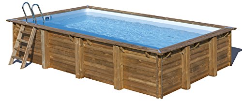 Piscina de madera GRE rectangular Evora Wooden Pool GRE 790094