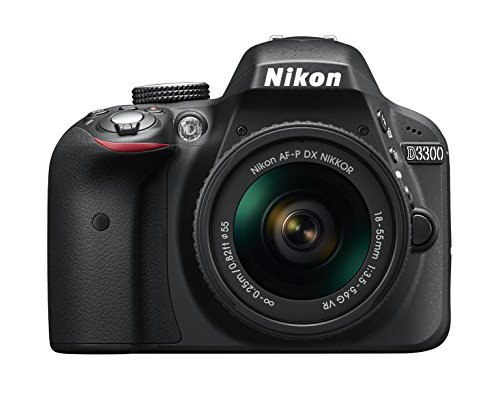 Nikon D3300 Cámara Digital réflex 24,2 Mpix (reconstruido) Certificado) Kit AF-P 18-55 mm VR Nikon D3300 Negro