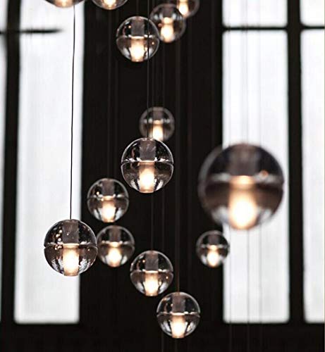 lámparas de araña de cristal Lámparas De Araña Bolas de cristal Meteorito Duchas Por Aiwen 3 luces