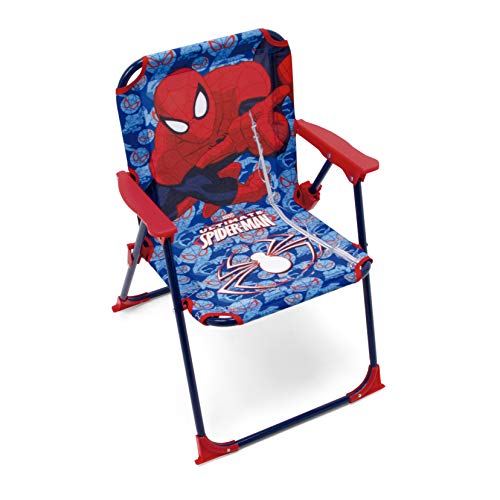 ARDITEX Silla Plegable Infantil Spiderman, Silla Exterior 38 x 32 x 53 cm