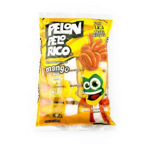 Pelon Pelo Rico - Bolsa de mango (12 unidades)