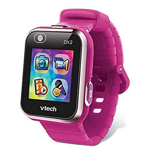 VTech - Kidizoom Smartwatch Connect DX2 Raspberry, reloj inteligente para niños, 5/13 años, versión FR