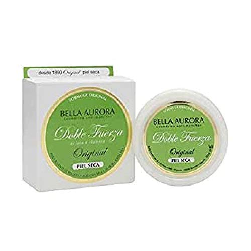 Bella Aurora Doble Fuerza Original Crema Hidratante Facial Anti-Manchas para Mujer de Noche para Piel Seca, 30 ml