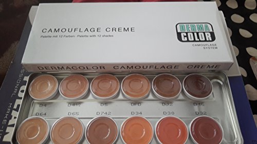 Kryolan Paleta de maquillaje Dermacolor Camouflage Creme 12 colores