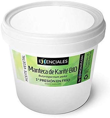 Essenciales - Manteca de Karité BIO, Certificado ECOLÓGICO, 1 Kg | Aceite Vegetal Butyrospermum Parkii