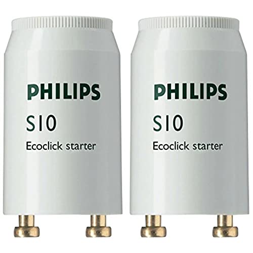 Philips S10 4-65W Lighting starter - Accesorio de iluminación (fabricado en plástico, 2G7, 4 W), blanco