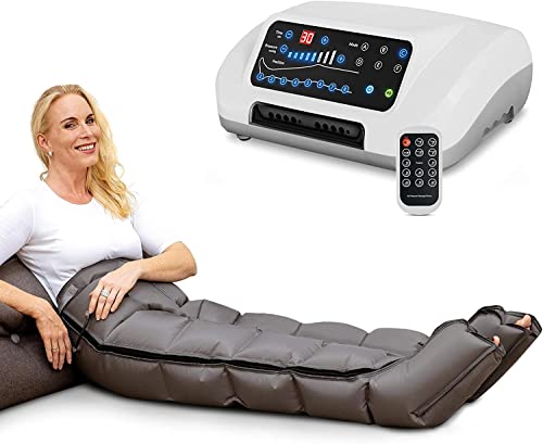 Venen Engel ® 8 Premium aparato de masajes con pantalones, 8 cámaras de aire desactivables, tiempo y presión fáciles de configurar, 6 programas de masaje, masaje sin interrupcione