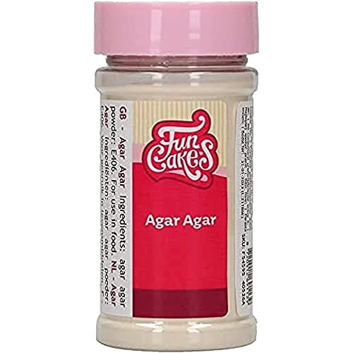 FunCakes Agar Agar: Sustituto vegano de la gelatina, agente aglutinante de base vegetal. 50g