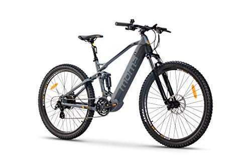 Moma Bikes E-mtb 29' Susp. M-l, Bicicleta De Montaña Full Con Bateria Integrada Unisex Adulto, Gris, 29 M - L