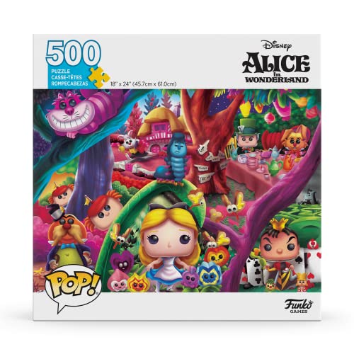 Funko Pop! Puzzle - Disney Alice in Wonderland - Funko - Jigsaw - 500 Pieces - 45.7cm x 61cm - English/French/Spanish Language