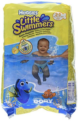 Huggies Little Swimmers pañales de natación, tamaño 2/3, (1x 12 pañales)