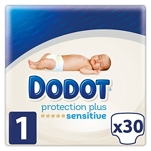 Dodot Sensitive - Pañales para bebé, talla 1 (2-5 kg) , 4 packs de 30, 120 pañales