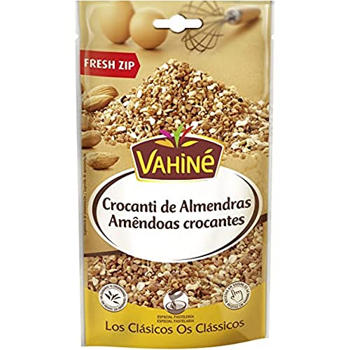 VAHINÉ - Pastelería - Crocanti de Almendras - Para Pasteles, Postres y Bizcochos - Topping de Pastel, Yogur- Crepes - 125g
