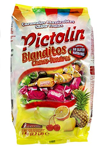 Pictolín Blanditos - Caramelos masticables con sabor a frutas - Bolsa de 1kg