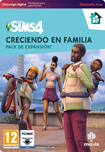 The Sims 4 Creciendo en Familia Pack de Expansión (EP13), Caja con código de descarga, Código EA App, Origin para PC/Mac, Videojuegos, Castellano