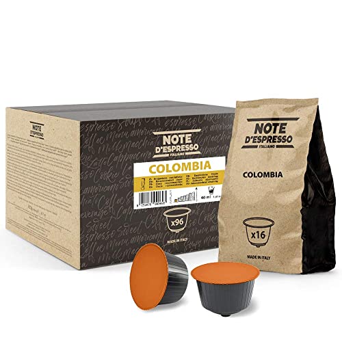 Note d'Espresso - Colombia - Cápsulas de Café compatibles con Cafeteras NESCAFE'* DOLCE GUSTO* - 96 caps