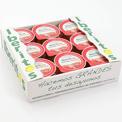 Iberitos - Monodosis de Tomate Natural - 18 Unidades x 22 Gramos