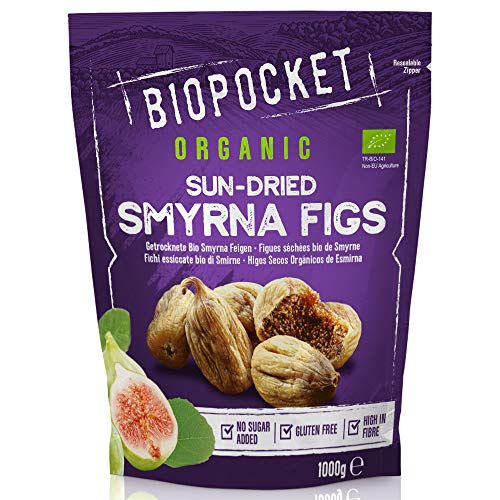 Biopocket - Higos ecológicos secos Smyrna, 1 kg