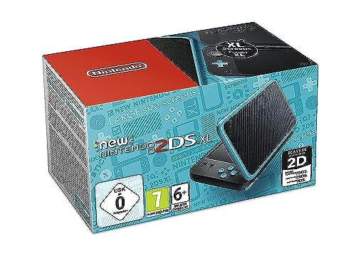 New Nintendo 2DS XL - Consola Portátil, Color Negro y Turquesa