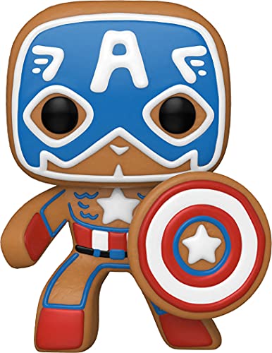 Funko- Pop Marvel Holiday-Captain America S3 Figura coleccionable, Multicolor (50657)