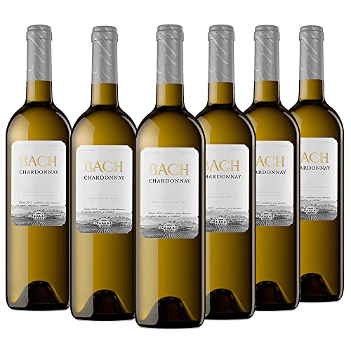 Bach Chardonnay - Vino Blanco, 100% Chardonnay - Caja 6 botellas 75cl