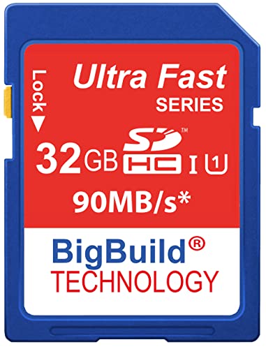 eMemoryCards 32 GB/32 Gig Ultra rápida 80mb/S SD Tarjeta de Memoria SDHC para cámara réflex Digital Canon EOS 450D