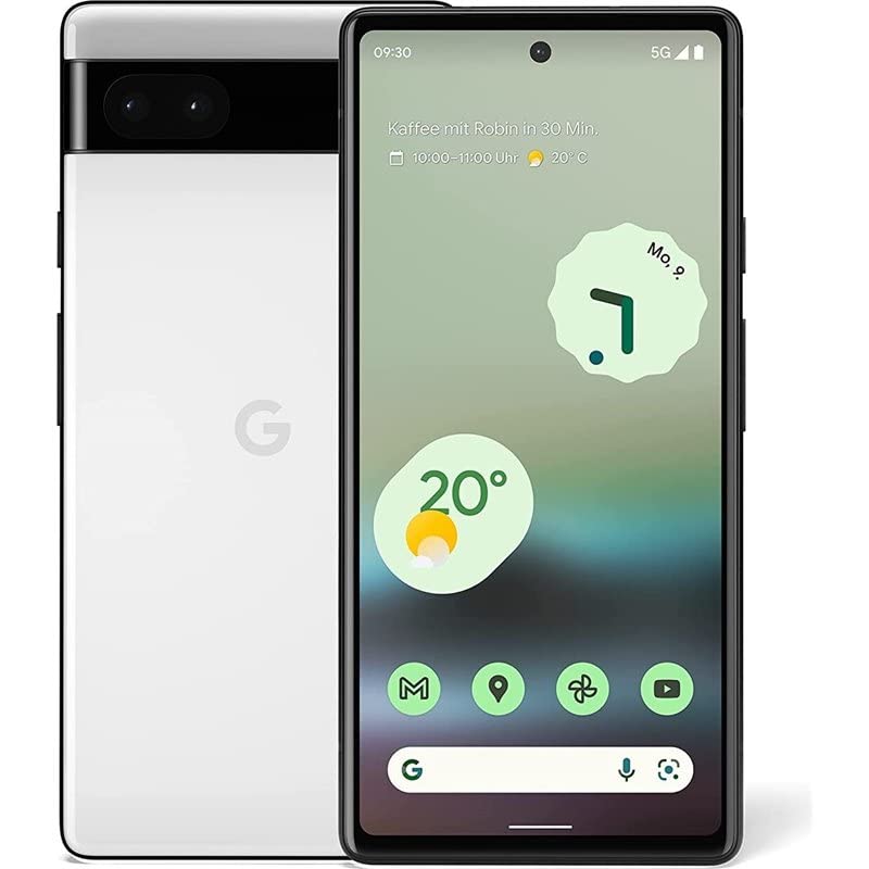 Google Pixel 6A - Smartphone 128GB, 6GB RAM, Dual Sim, Chalk White