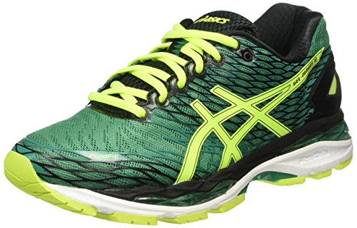 Asics Gel Nimbus 18 - Zapatillas de Running, Unisex, Verde (Pine/Flash Yellow/Black), 39