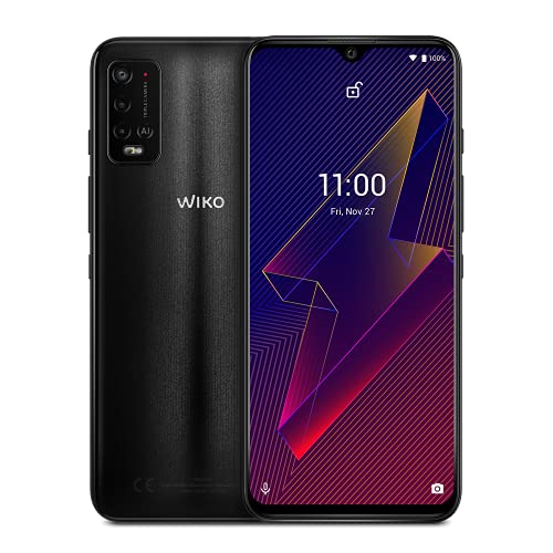 WIKO Power U20 - Smartphone 4G de 6,8” (6000 mAh de batería para autonomía de 4 días, Dual SIM, 64GB ROM, 3GB RAM, Octa Core 2,3GHz, Triple cámara de 13MP, Android 11) Slate Navy