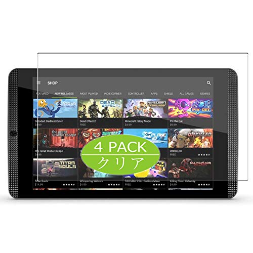 VacFun 4 Piezas HD Claro Protector de Pantalla para NVIDIA SHIELD Tablet 8.0', Screen Protector Sin Burbujas Película Protectora (Not Cristal Templado)