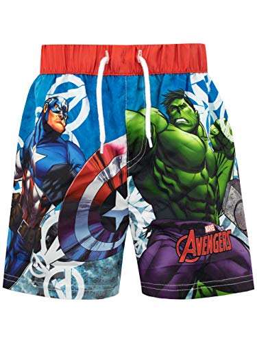 Marvel Bañador para Niño Avengers Multicolor 6-7 Años