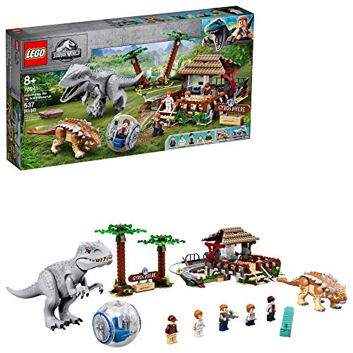 LEGO Jurassic World Indominus rex vs. Ankylosaurus 75941 Awesome Dinosaur Building Toy for Kids, Featuring Jurassic World Character Minifigures for Hours of Creative Fun, New 2020 (537 Pieces)