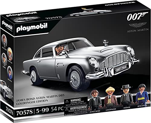 PLAYMOBIL 70578 James Bond Aston Martin DB5 Edición Goldfinger, para Fans de James Bond, Coleccionistas y Niños de 5 a 99 años